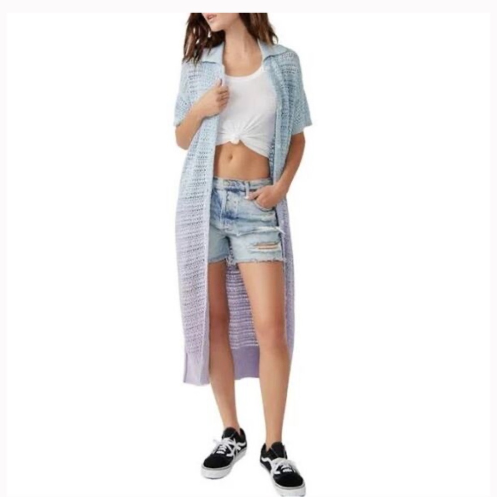Free People -ombré open stitch cardigan Size XS